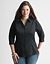 3/4 sleeve button down shirt by Lane Bryant