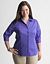 3/4 sleeve button down shirt by Lane Bryant