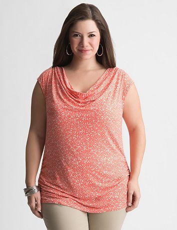 Plus Size Draped Daisy Top by Lane Bryant