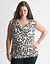 Draped animal top