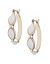 Three stone hoop earrings by Lane Bryant