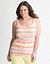 Watercolor Stripe Ribbed Tank by Lane Bryant