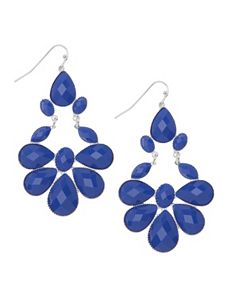 Faceted stone drop earrings by Lane Bryant