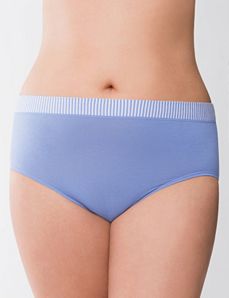 Plus Size cotton high leg panty