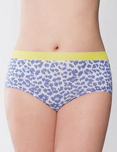 Printed cotton brief panty