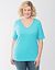 Plus Size Striped V-neck tee by Lane Bryant