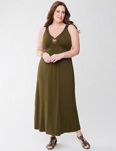 Embellished knit maxi dress by Lane Bryant