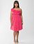 One shoulder ruffled dress by Lane Bryant