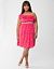 One shoulder ruffled dress by Lane Bryant