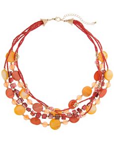 Multi row shell necklace by Lane Bryant
