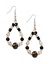 Wooden bead teardrop earrings by Lane Bryant