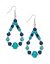 Wooden bead teardrop earrings by Lane Bryant