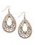 Beaded filigree teardrop earrings by Lane Bryant