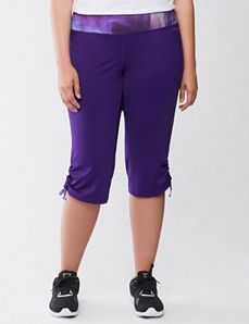 Tied hem active capri by Reebok