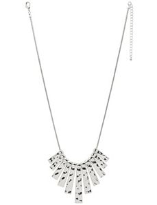 Hammered bars necklace by Lane Bryant