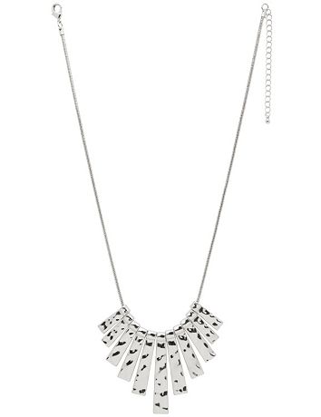 Hammered bars necklace by Lane Bryant