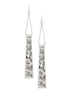 Bar & chain drop earrings by Lane Bryant