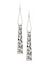 Bar & chain drop earrings by Lane Bryant