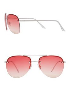 Colored lens aviator sunglasses