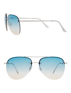 Colored lens aviator sunglasses