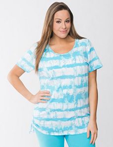 Embellished tie dye tee by Lane Bryant