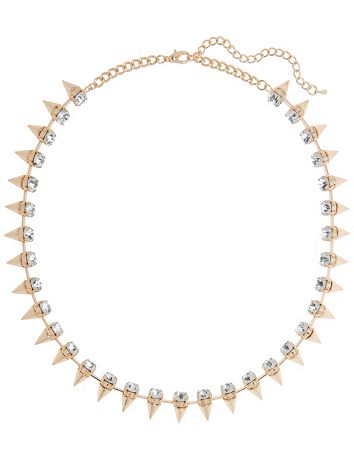 Rhinestone Spike Necklace by Lane Bryant
