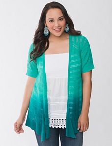 Dip dye cardigan