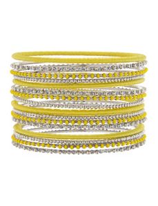 16-row beaded bangle bracelet set by Lane Bryant
