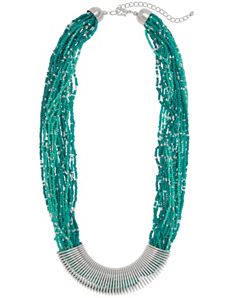 Coiled seed bead necklace by Lane Bryant