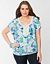 Plus Size Crochet Trim Top by Lane Bryant