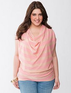 Stripe cowl top by Seven7