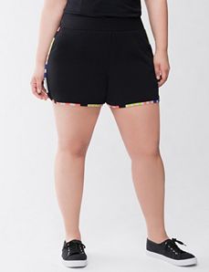 Striped trim active short