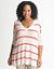Stripe T-shape pullover sweater by Lane Bryant