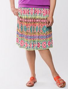 Ikat flippy skirt