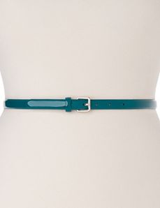 Smooth patent skinny belt