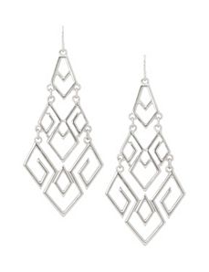 Chevron chandelier earrings by Lane Bryant