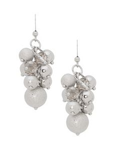 Dusted grape cluster earrings by Lane Bryant