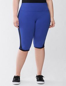 Racing stripe knee legging