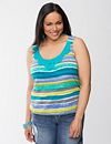 Crocheted striped tank