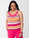 Crocheted striped tank