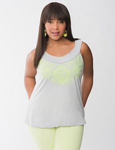 Eyelet Embroidered Tank