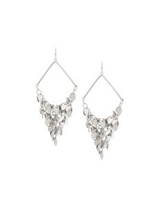 Triangle disc drop earrings by Lane Bryant