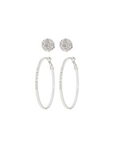 Hoops & domes earring duo by Lane Bryant