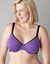 Lace trim cotton demi bra by Cacique