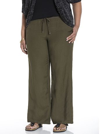 leg wide linen lanebryant pant bryant lane