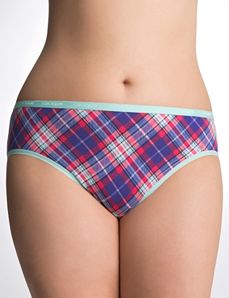 Comfy plus size Stretch cotton hipster panty
