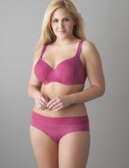 Smooth balconette bra, Lace waist hipster
