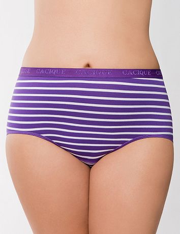 Comfy plus size Stretch cotton brief
