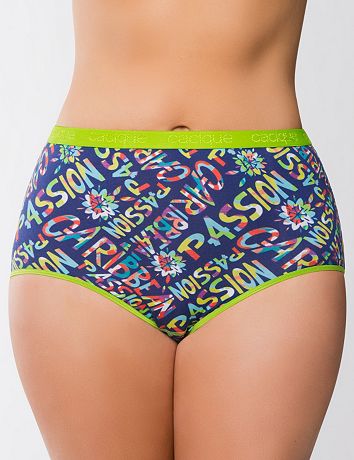 Comfy plus size Stretch cotton brief