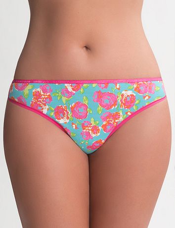 Sexy plus size Stretch cotton thong panty